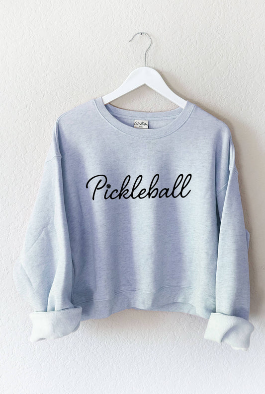 PICKLEBALL Mid Graphic Sweatshirt: LIGHT BLUE