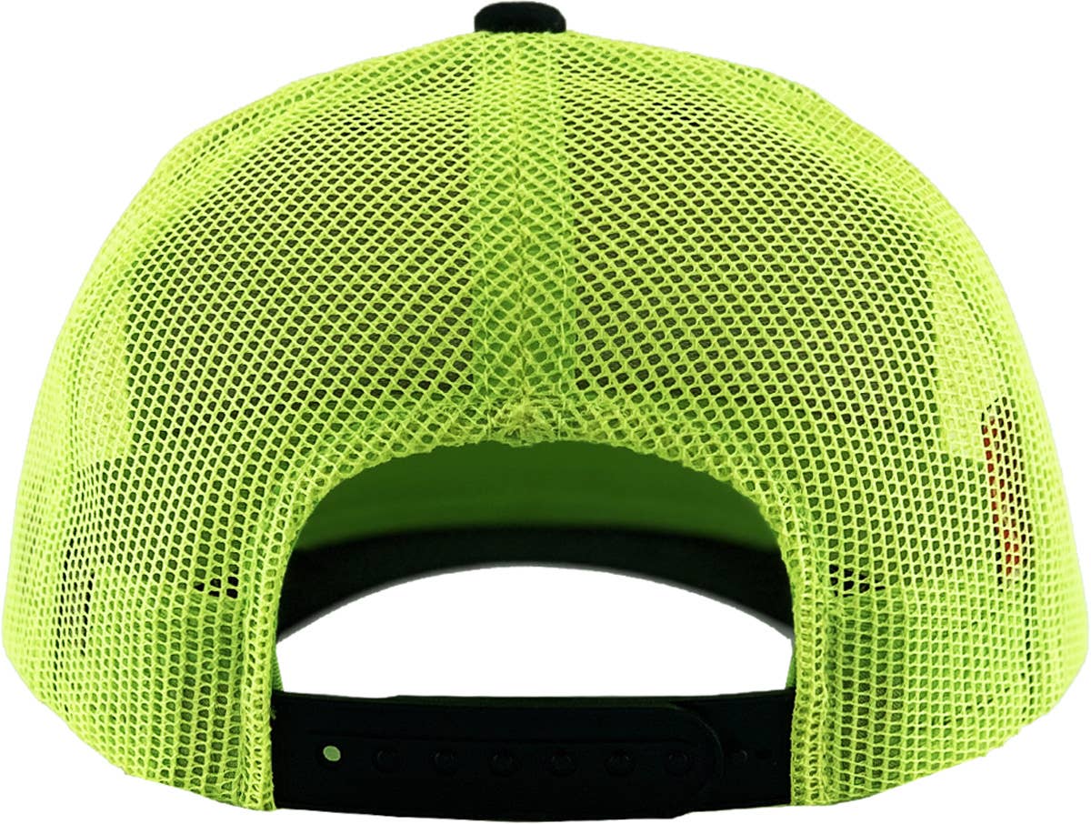 CLASSIC 6 PANEL MESH BACK: BLK-BLK