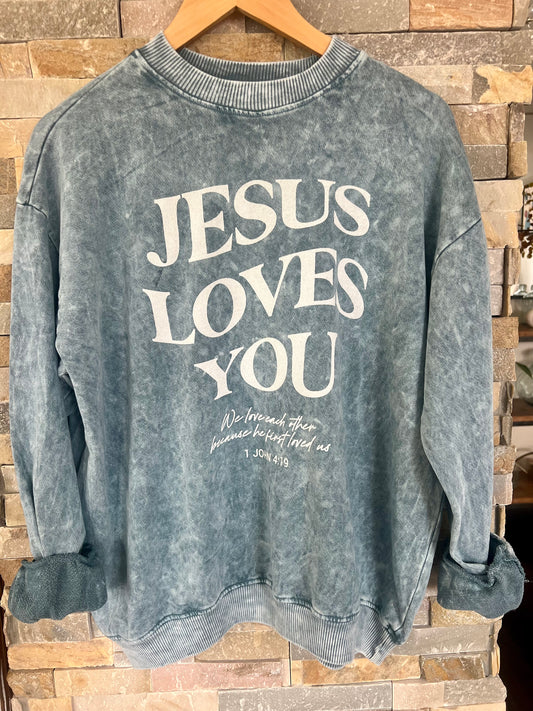 JESUS LOVES YOU Crewneck