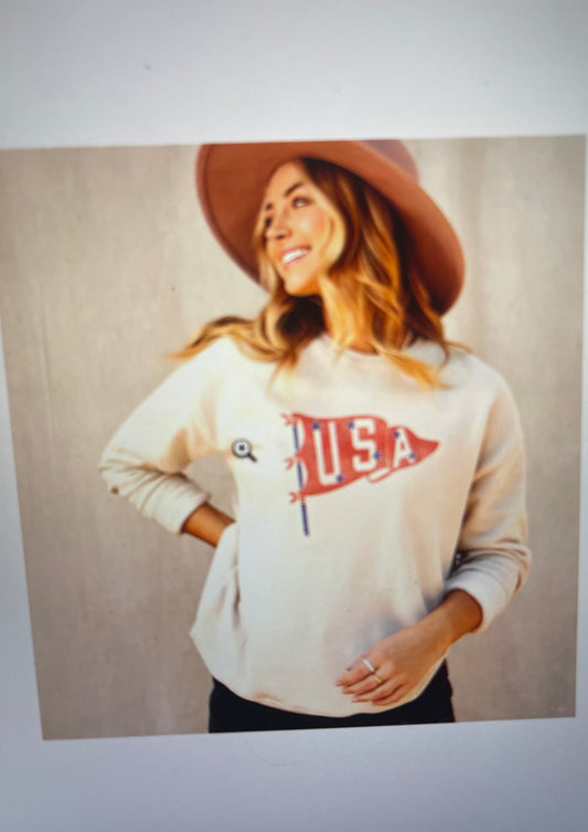 U.S Pennant Graphic Sweatshirt