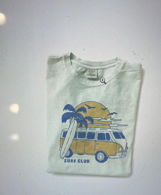 Surf Club Graphic Tee - Sage