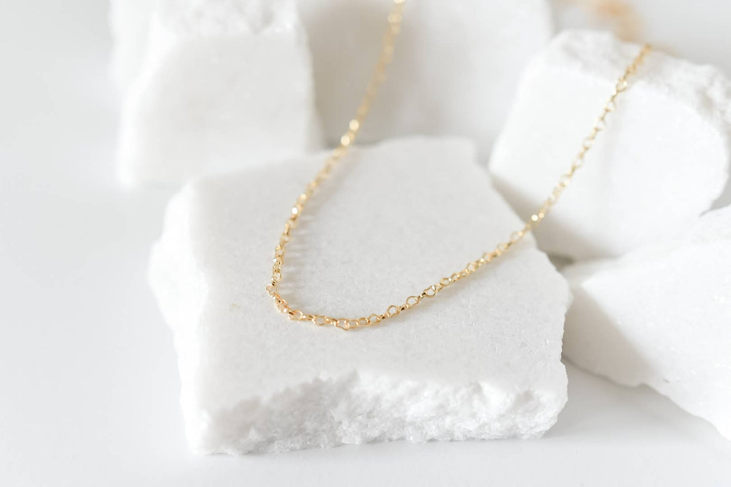 The Maggie heart dainty necklace 18k gold plated
