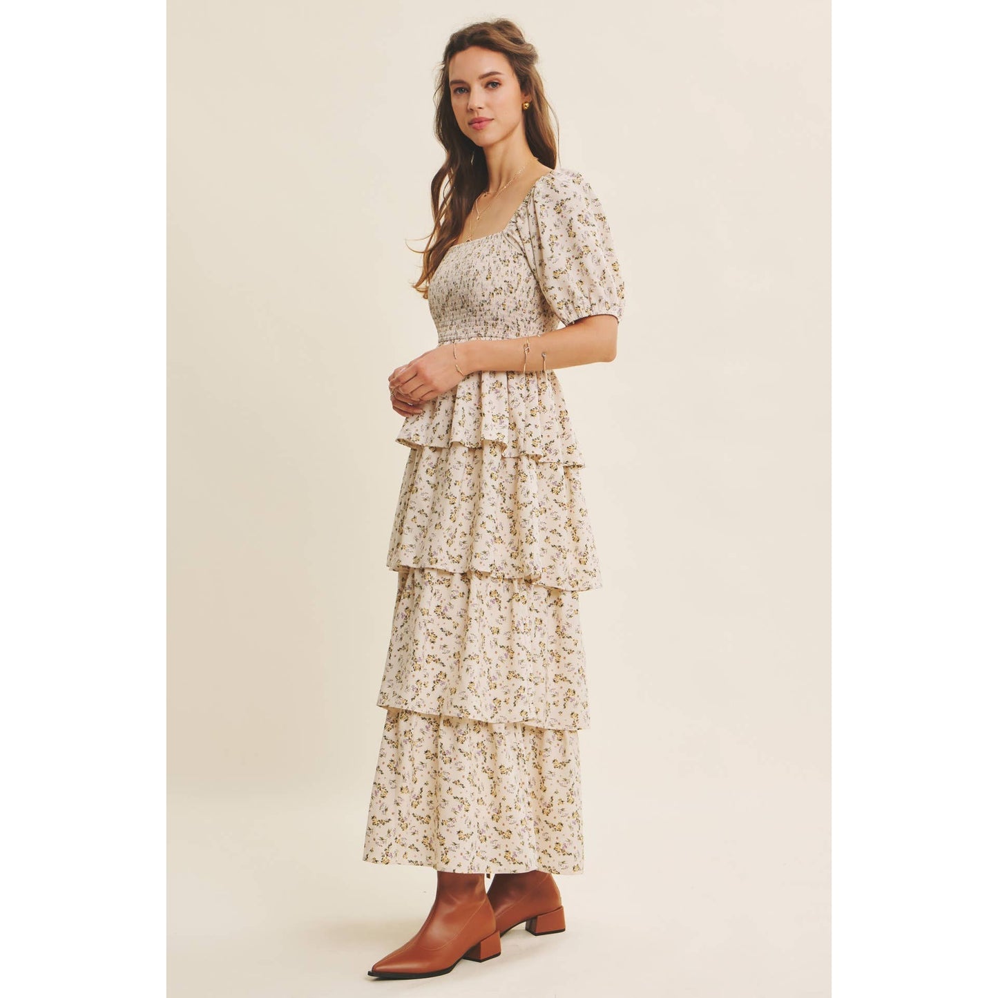 Victorian Floral Maxi Dress