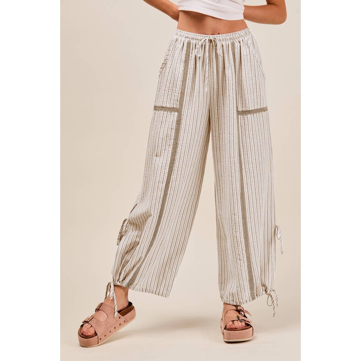LIGHTWEIGHT MULTI STRIPE JOGGERS