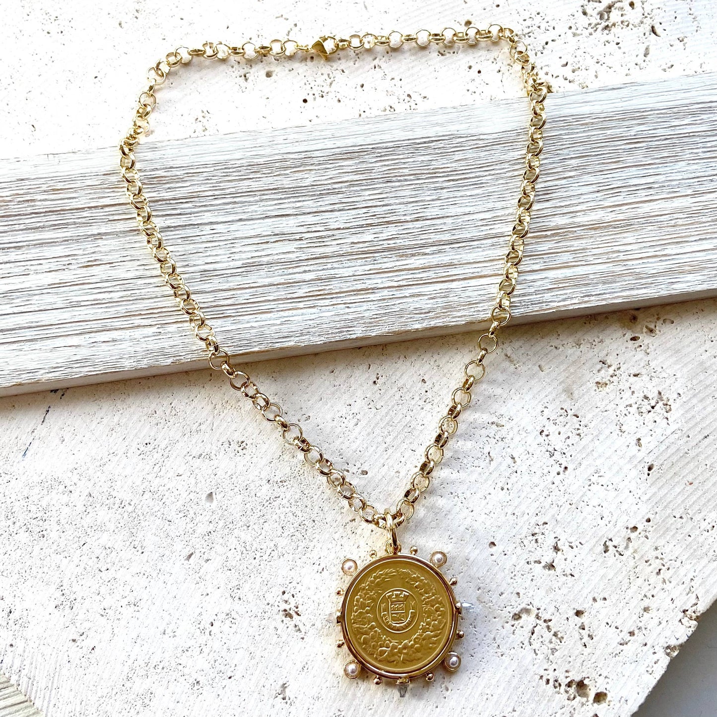 French Coin necklace