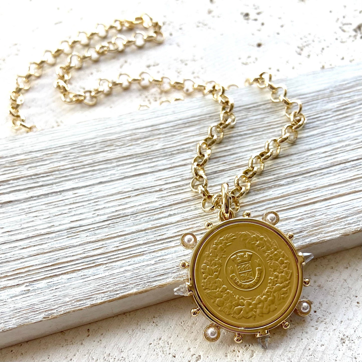 French Coin necklace