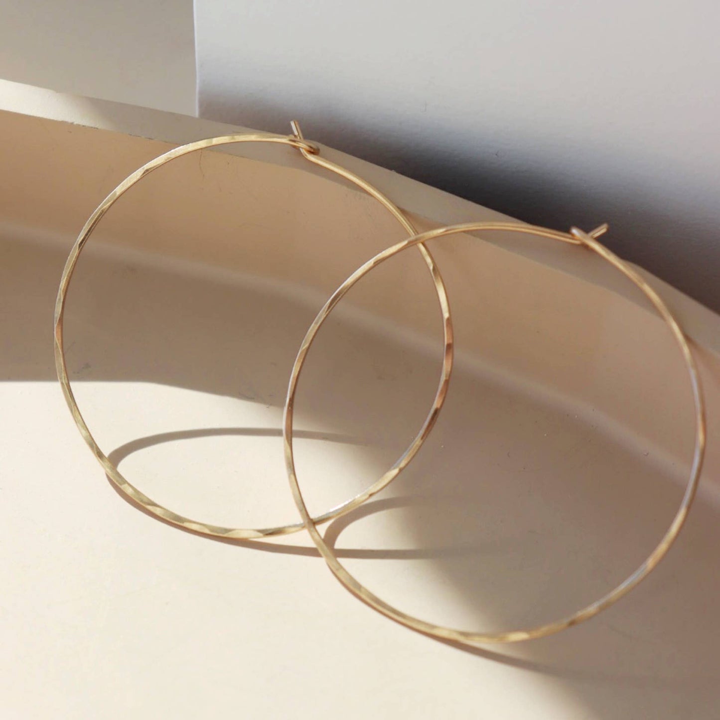 Organic Hoops: 14k Gold Fill / Small