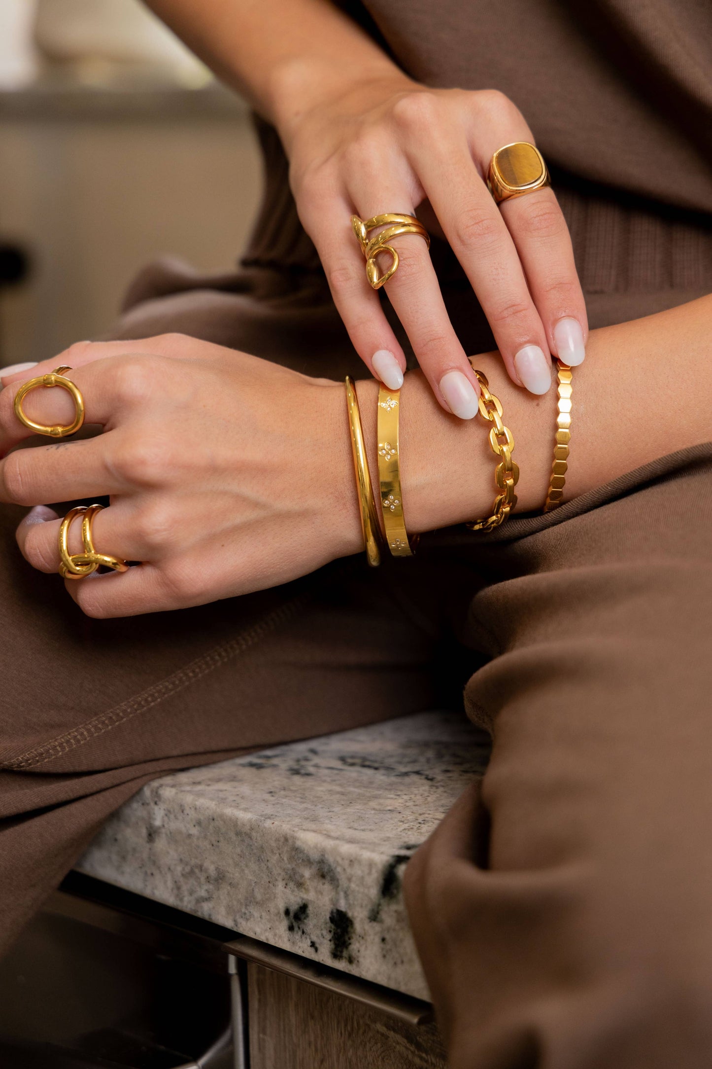 Flora Bracelet: Gold