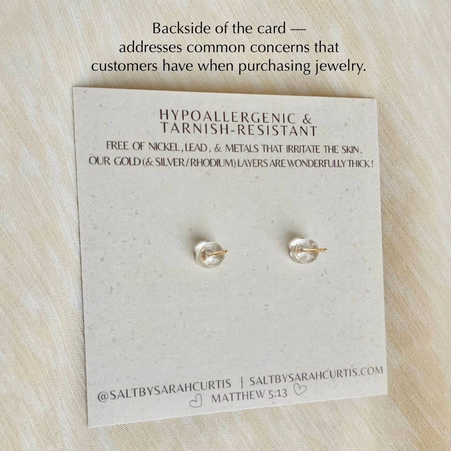 FAN GIRL | crystal stud earrings