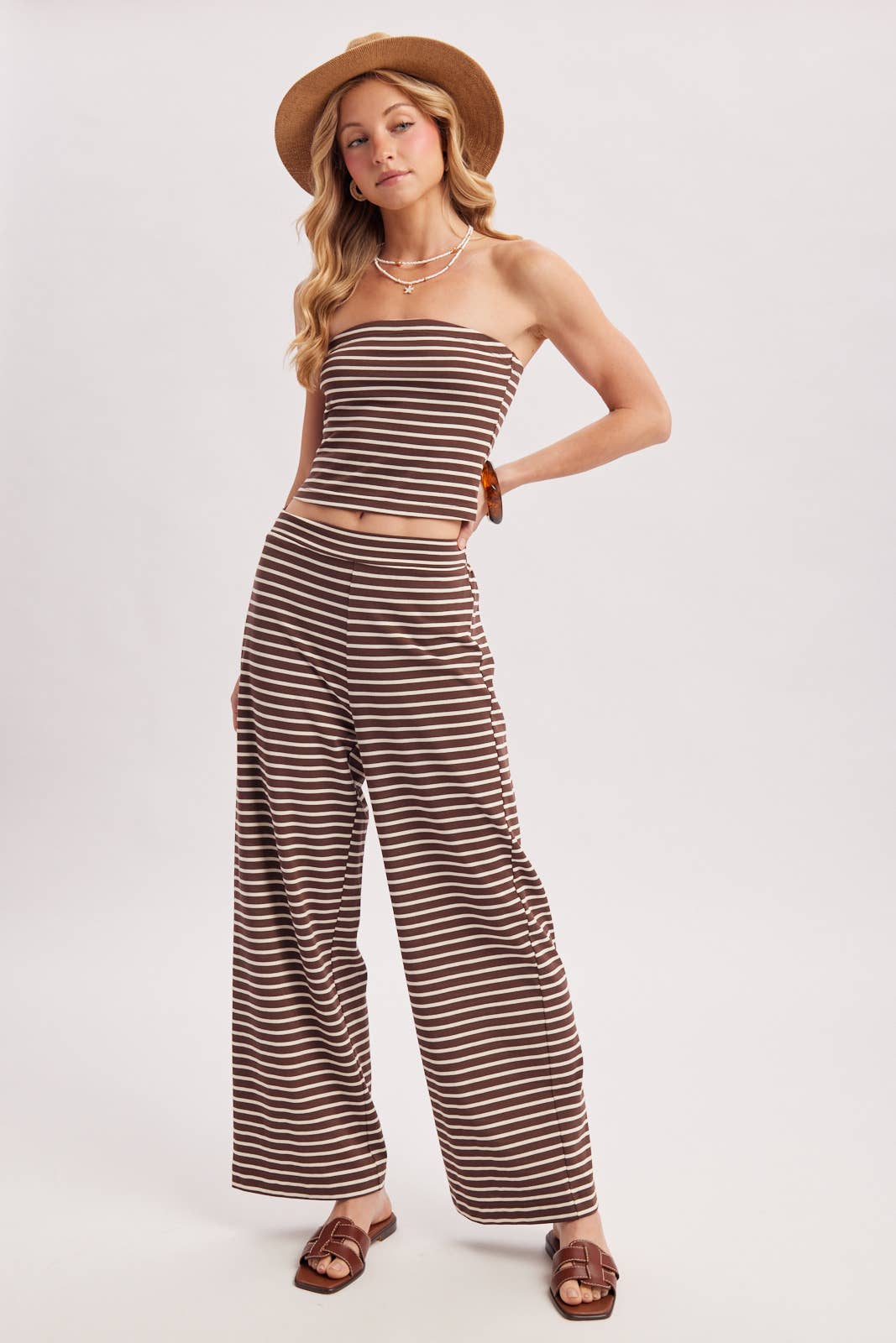 Striped Knit Set