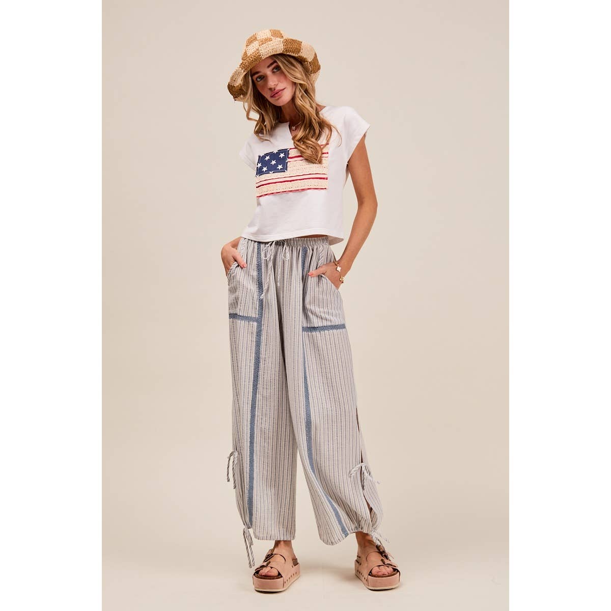 LIGHTWEIGHT MULTI STRIPE JOGGERS