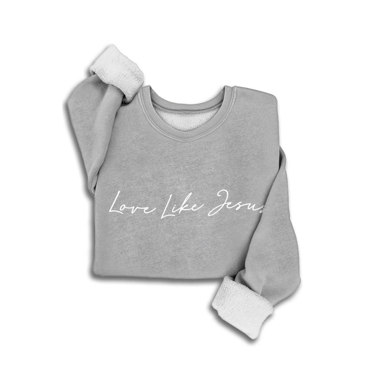 LOVE LIKE JESUS MINERAL SWEATSHIRTS: MINERAL HEATHER GREY