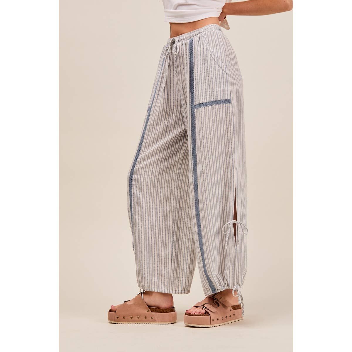 LIGHTWEIGHT MULTI STRIPE JOGGERS