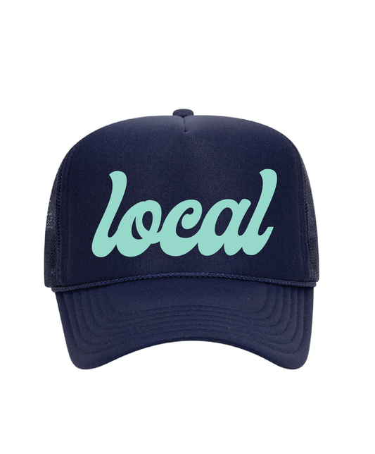 Foam Trucker Hat /Local: Navy + Mint