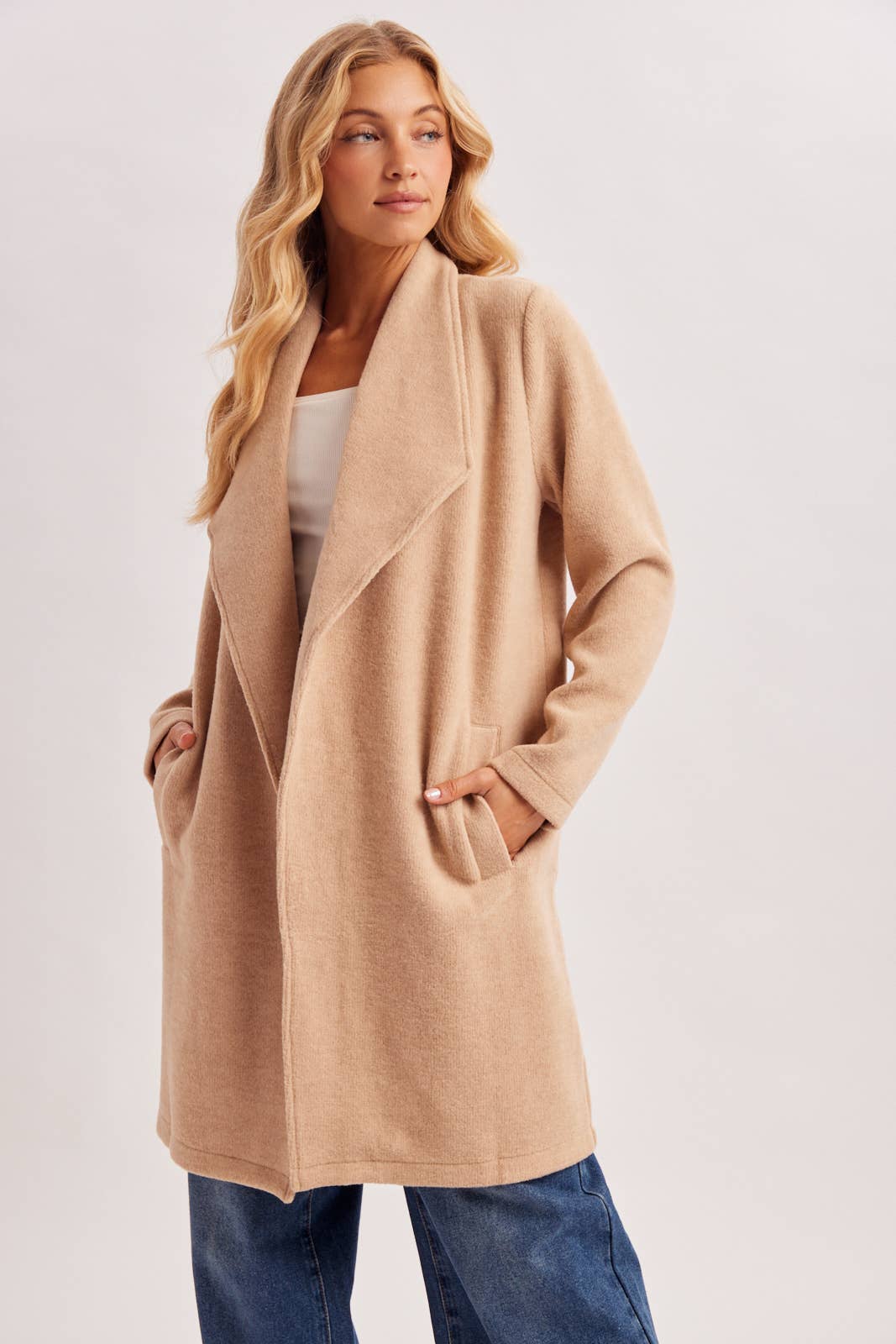 Open Front Knit Jacket