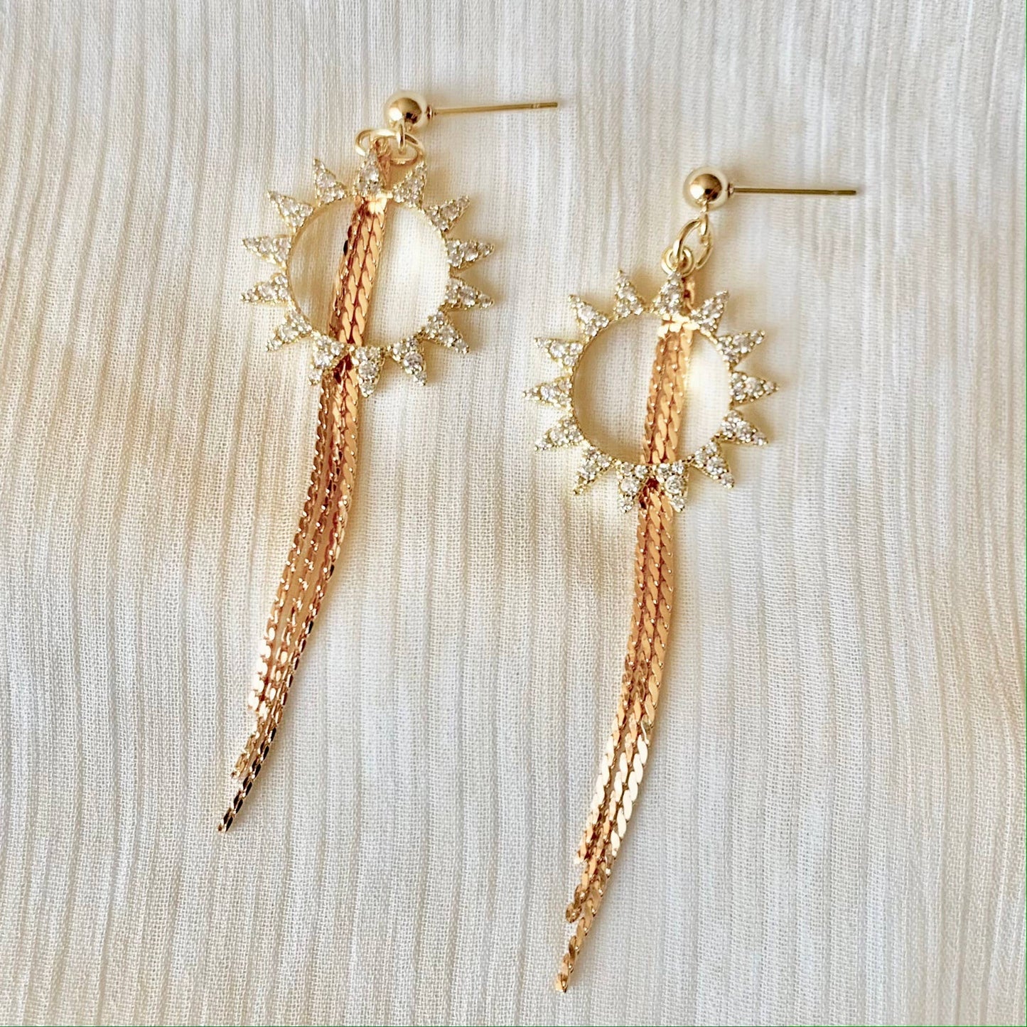 SUNBURSTS | tassel earrings