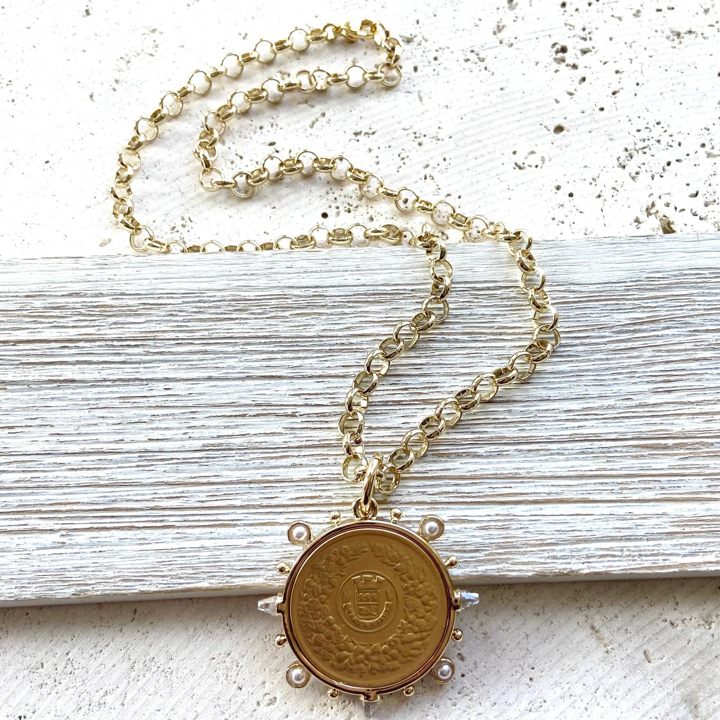 French Coin necklace