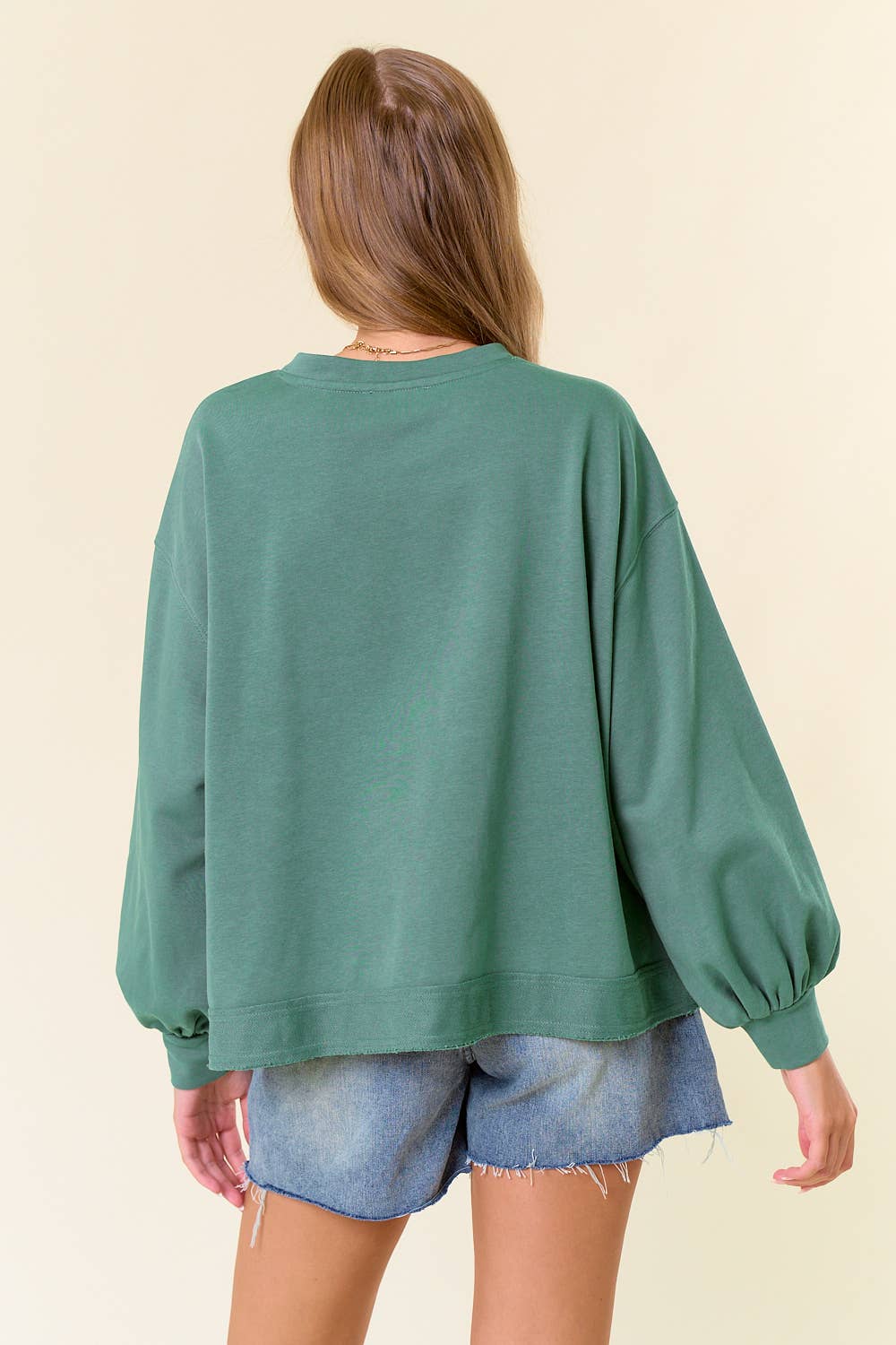 Teal Over-Sized Sweatshirt