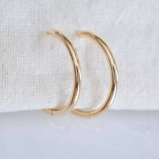 Everyday Hoop Earrings : 30mm