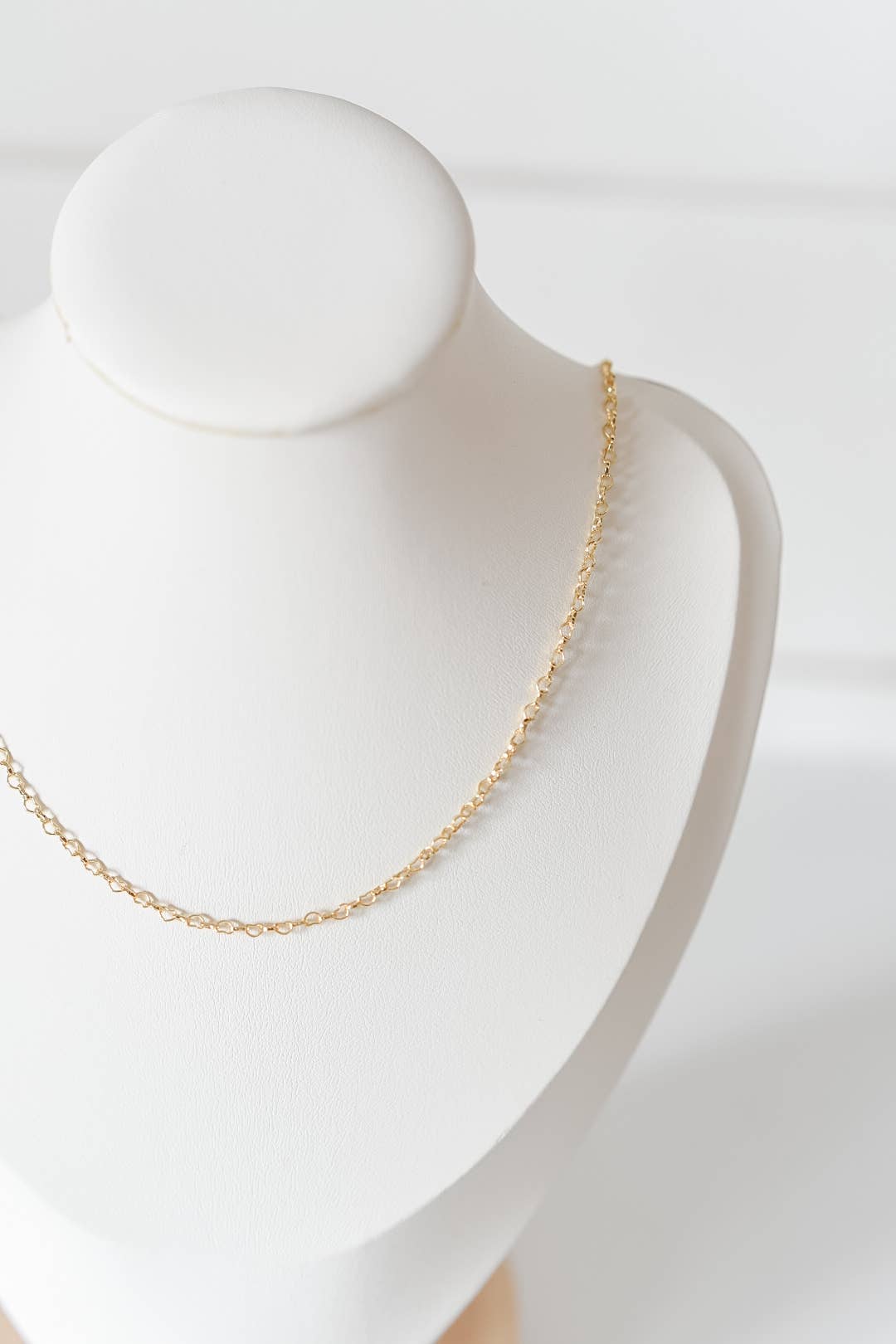The Maggie heart dainty necklace 18k gold plated