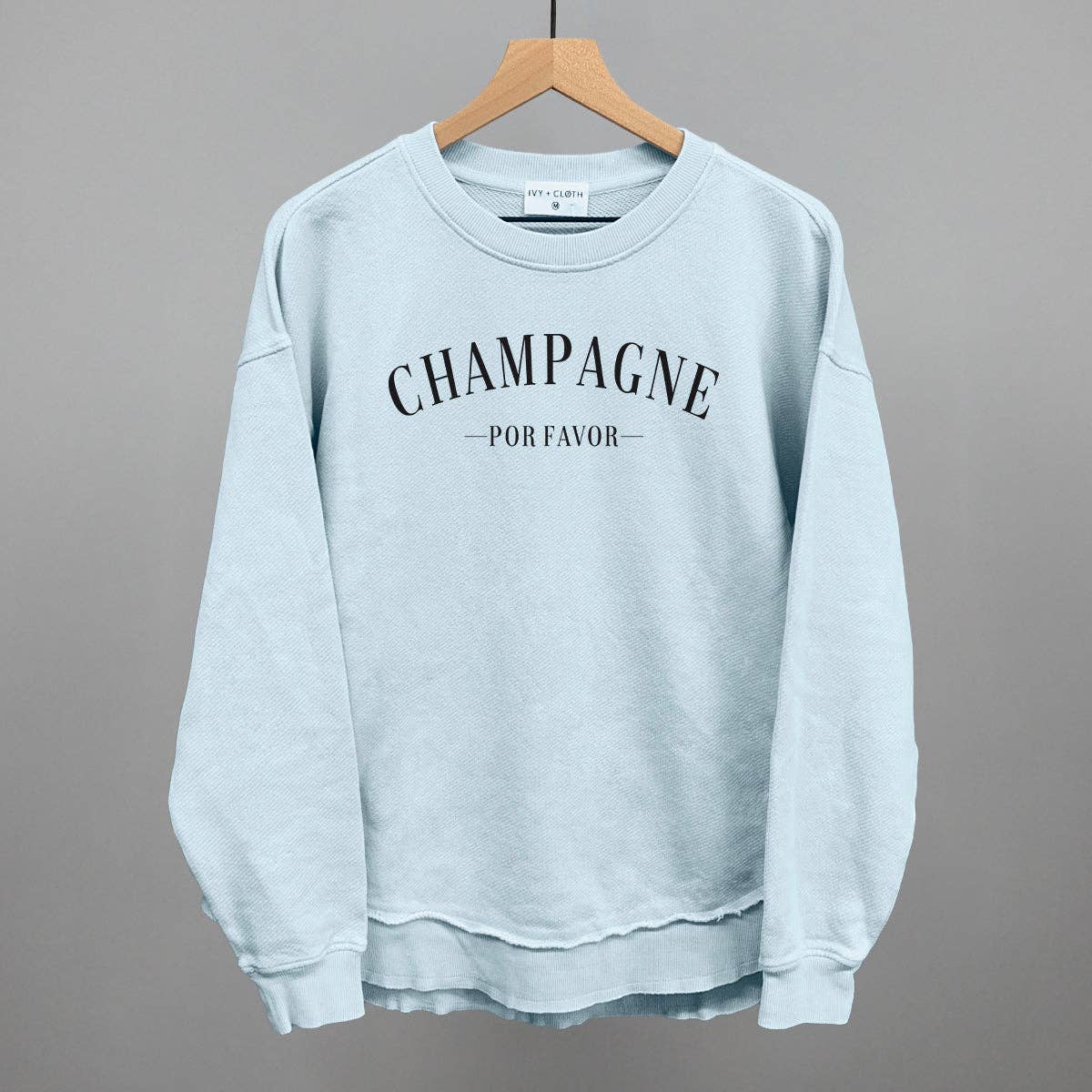 Champagne Por Favor: Nantucket Breeze Oversized Terry Sweatshirt