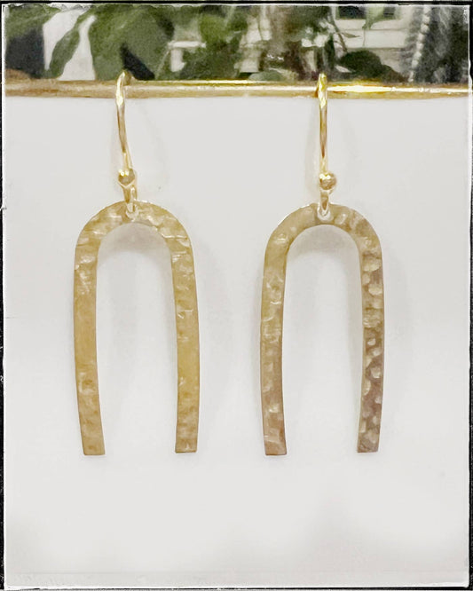 Boho Gold Single Arch  Earrings