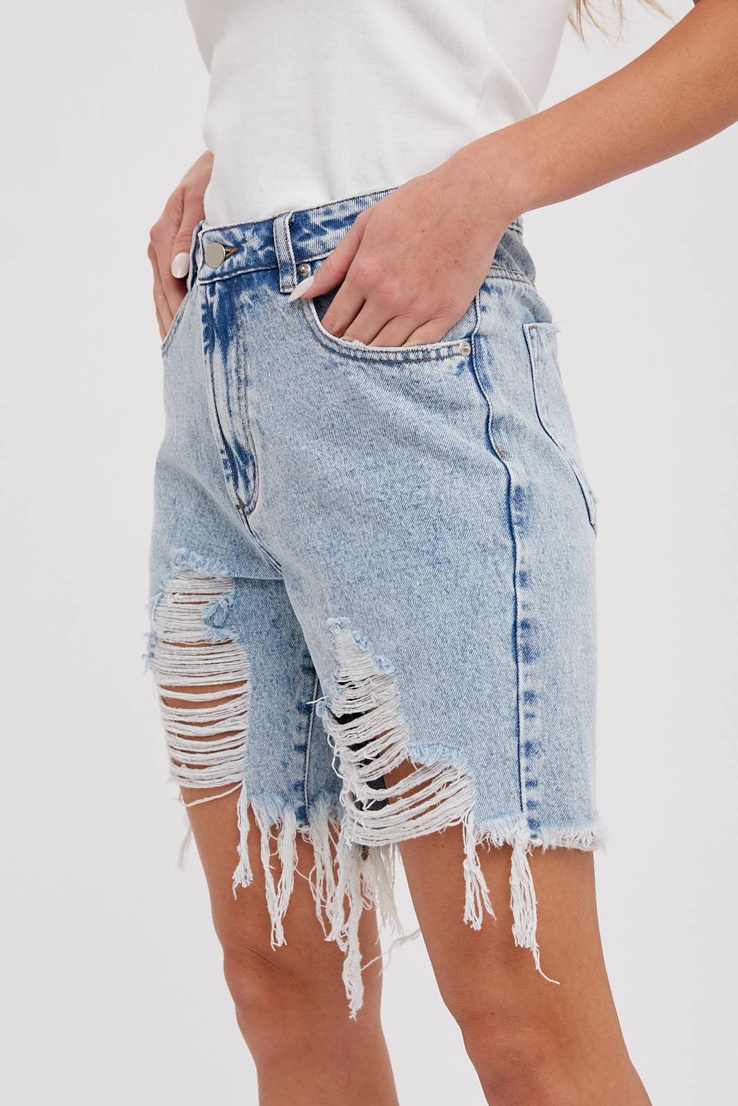 Denim Boyfriend Shorts