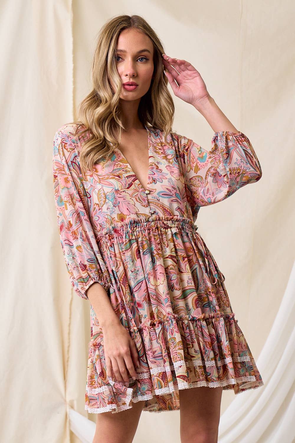 Paisley & Lace Western Dress