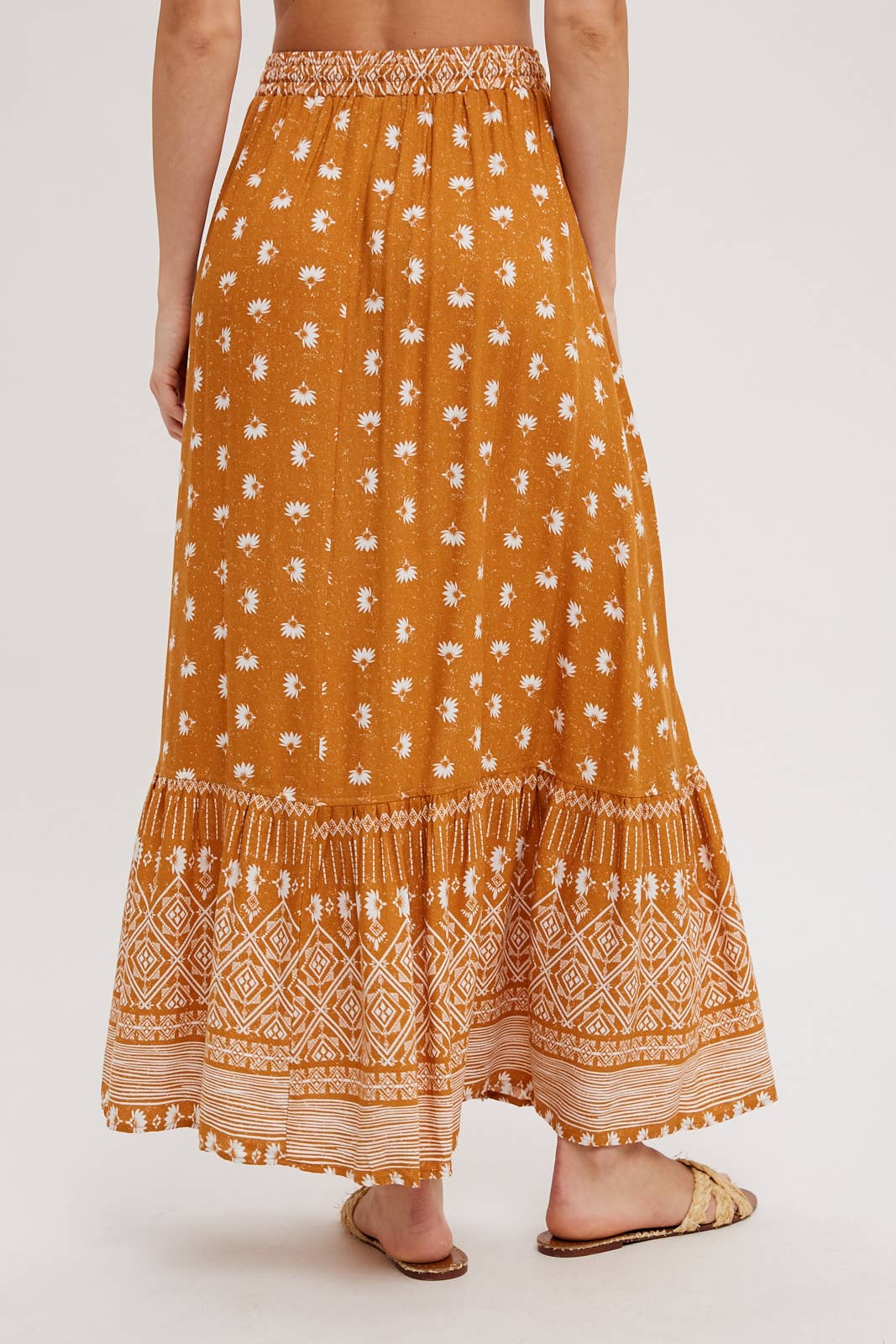 Boho Print Maxi Skirt