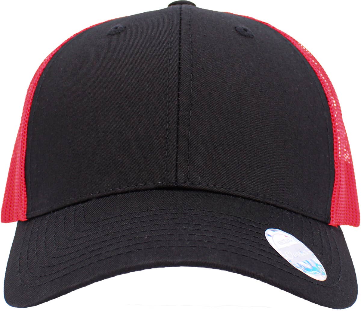 CLASSIC 6 PANEL MESH BACK: RED-RED