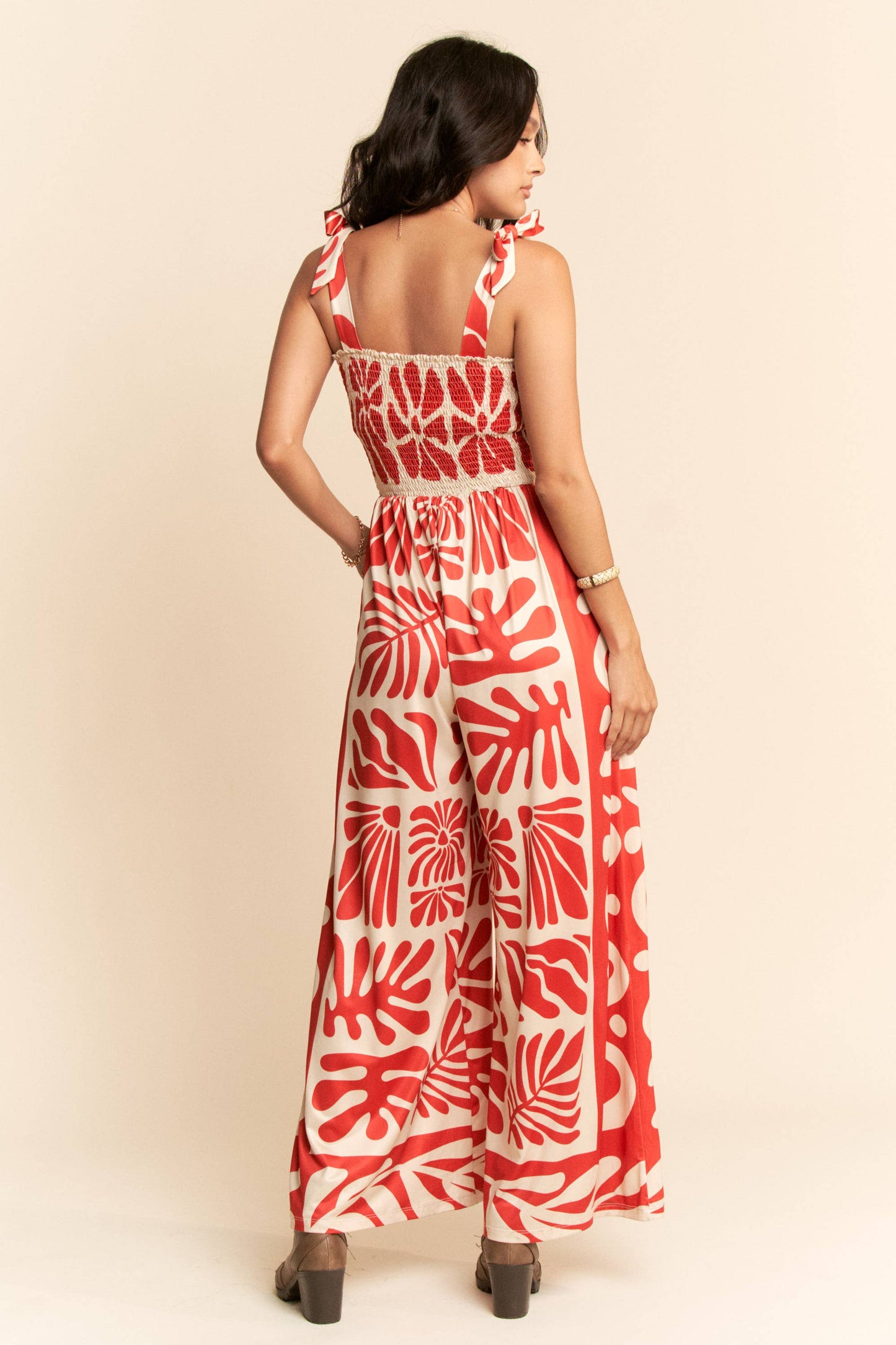 Retro Floral Jumpsuit