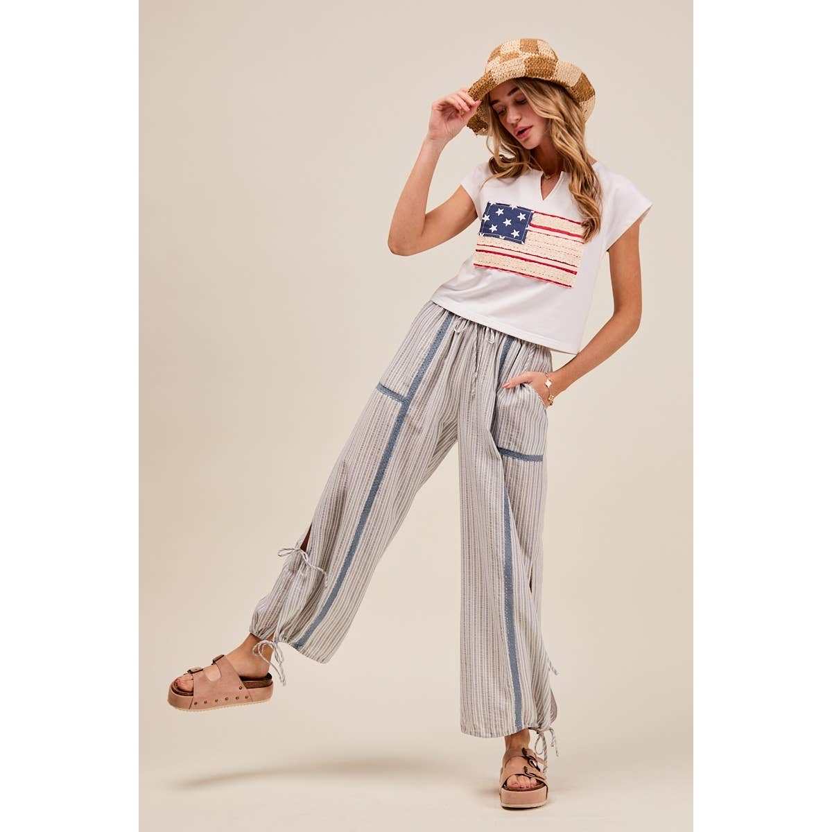 LIGHTWEIGHT MULTI STRIPE JOGGERS
