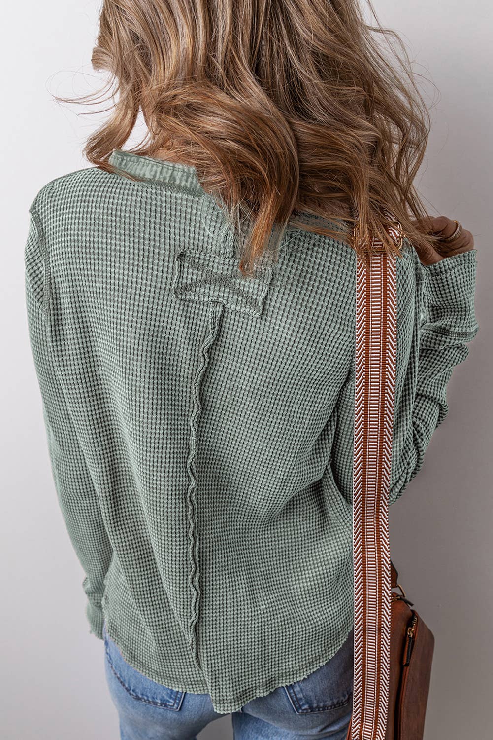 Daily Long Sleeve Henley: Smoke Green