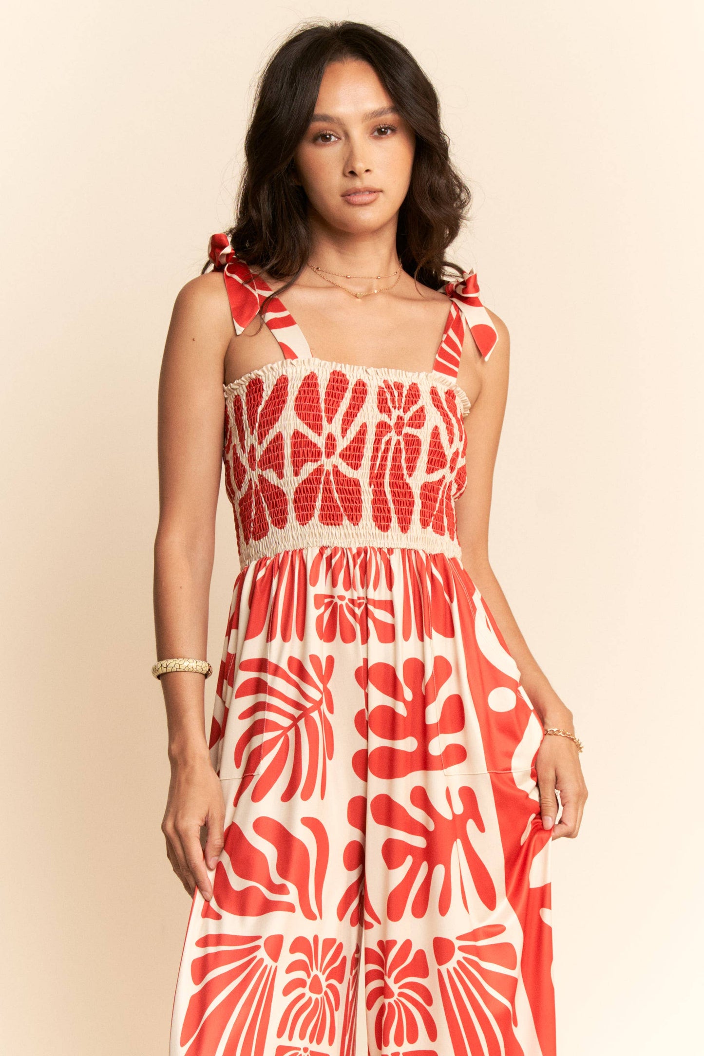 Retro Floral Jumpsuit