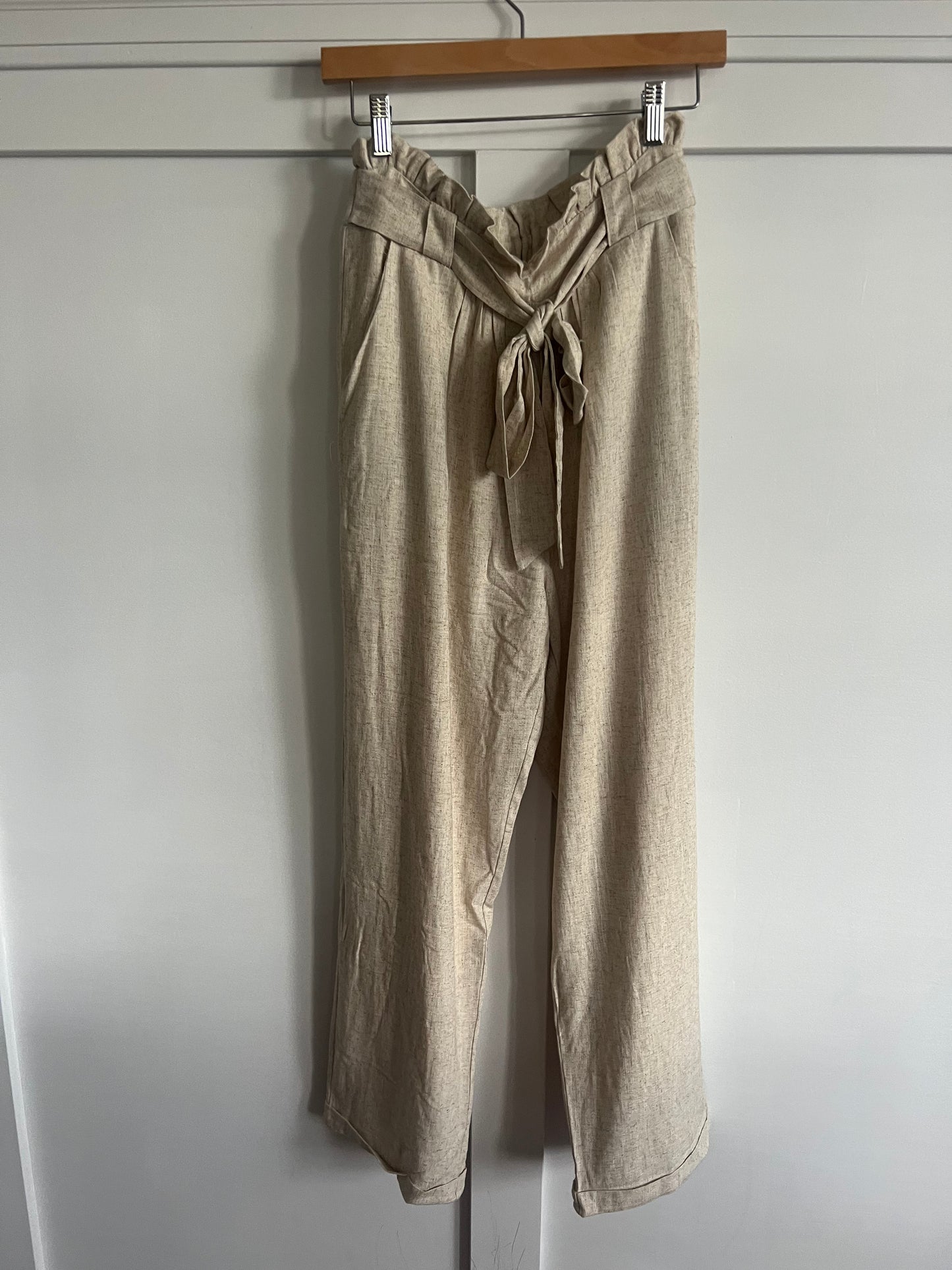 Coastliner Linen Paper Bag Pants