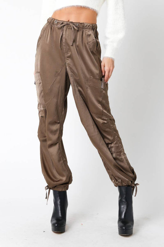 Satin Parachute Pant