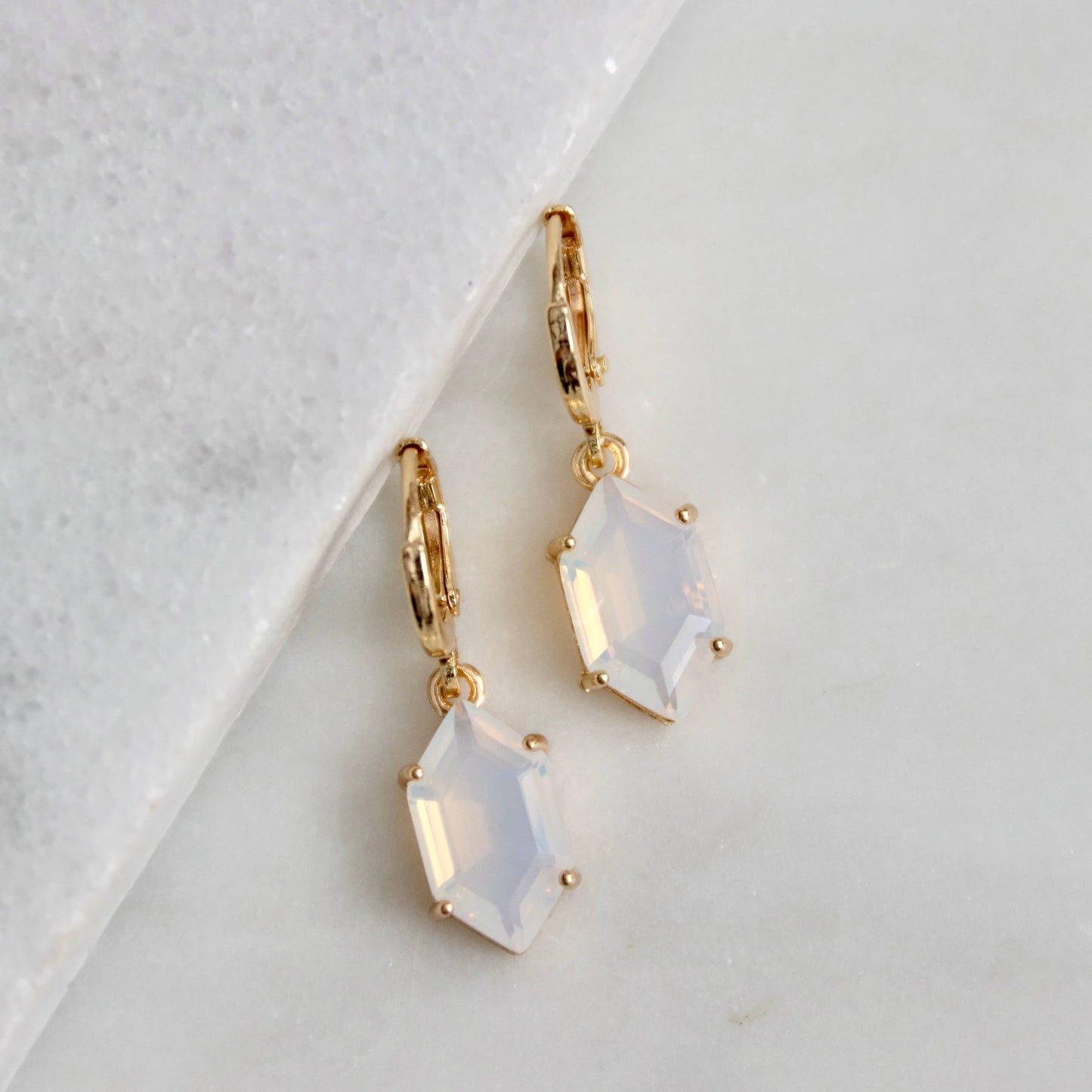 Opalite Huggie Earrings