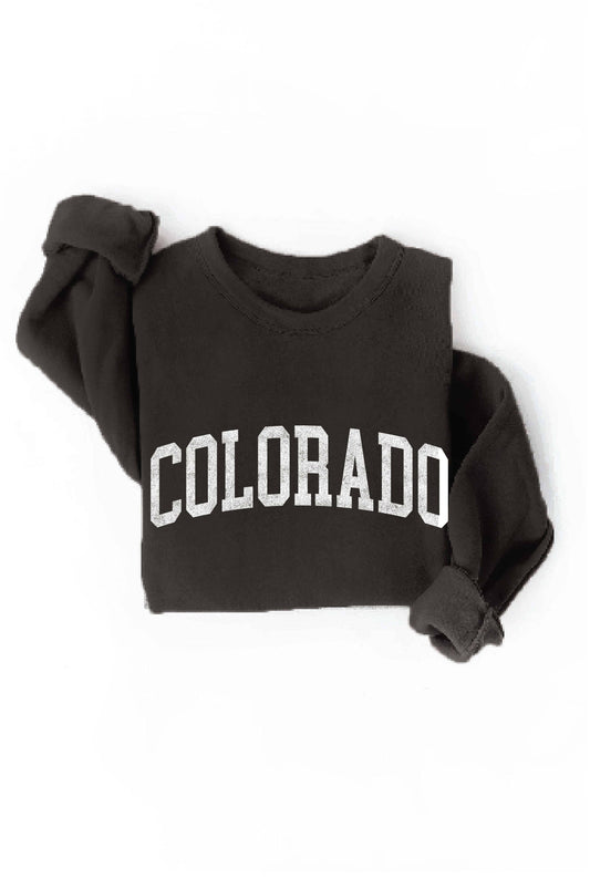 COLORADO  Graphic Sweatshirt: BLACK