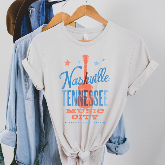 Nashville Music City Graphic Tee