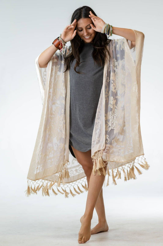 Crushin' On You Velvet Kimono